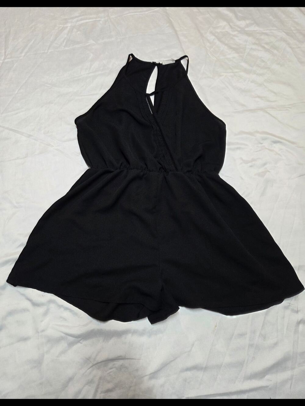 Sienna Sky Black Halter One-Piece Romper size L